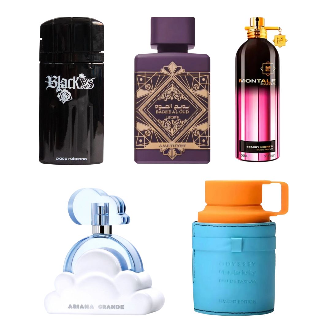COMBO 5 PERFUMES EN COMBO ESPECIAL